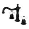 Kingston Brass KS1970PX 8" Widespread Bathroom Faucet, Matte Black KS1970PX - alternate 1